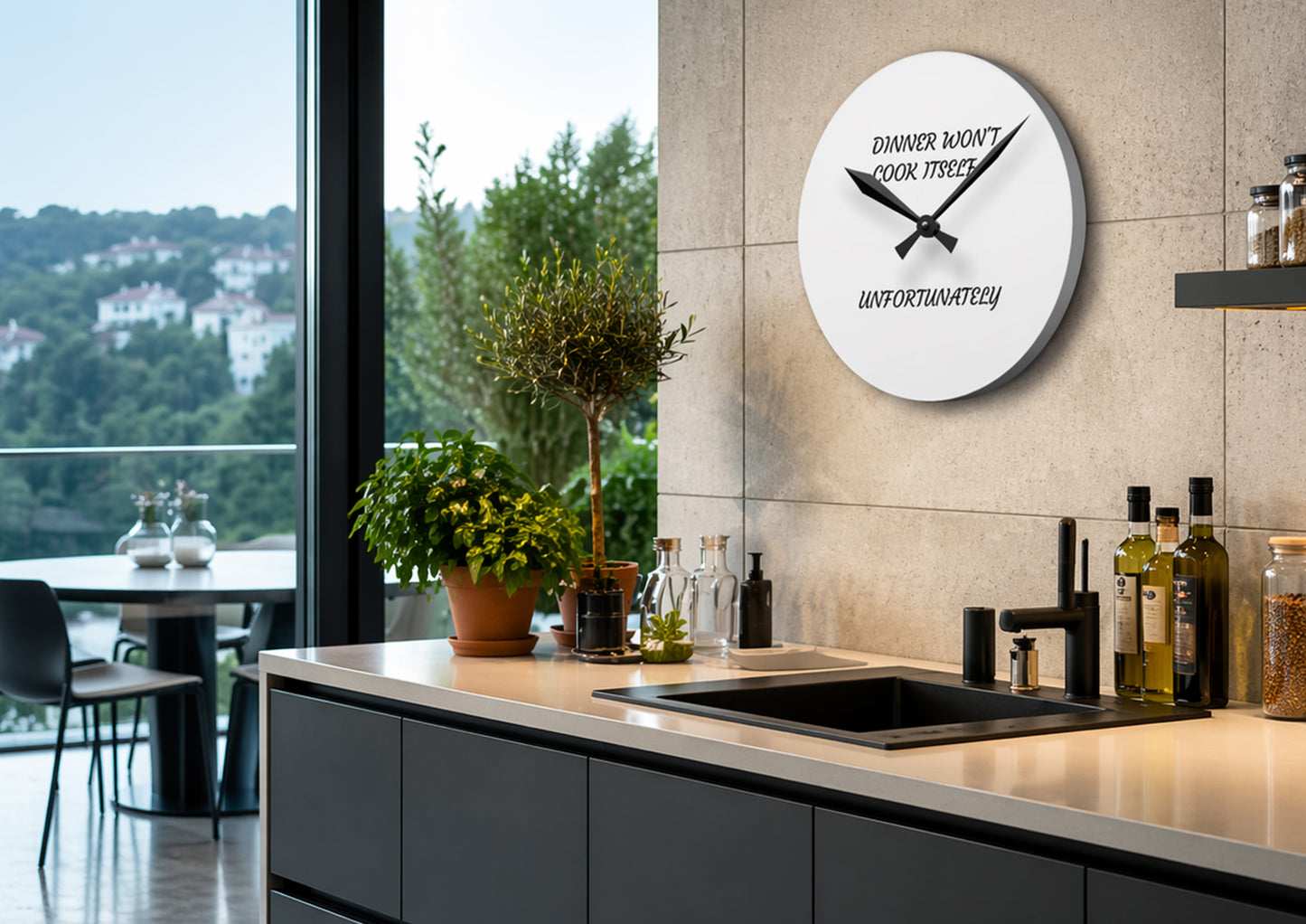 Modern Kitchen Wall Clock