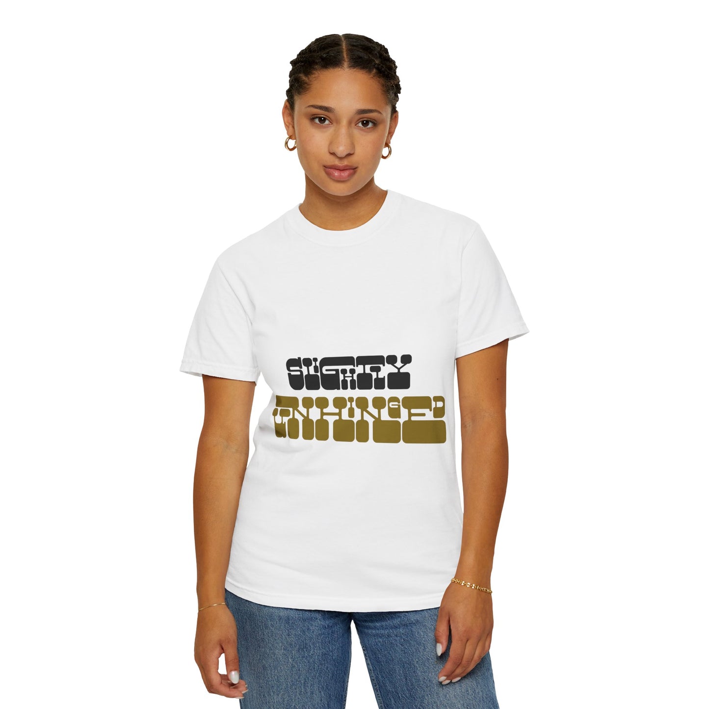 Retro Block Text T-Shirt — "Slightly Outnumbered" Graphic Tee