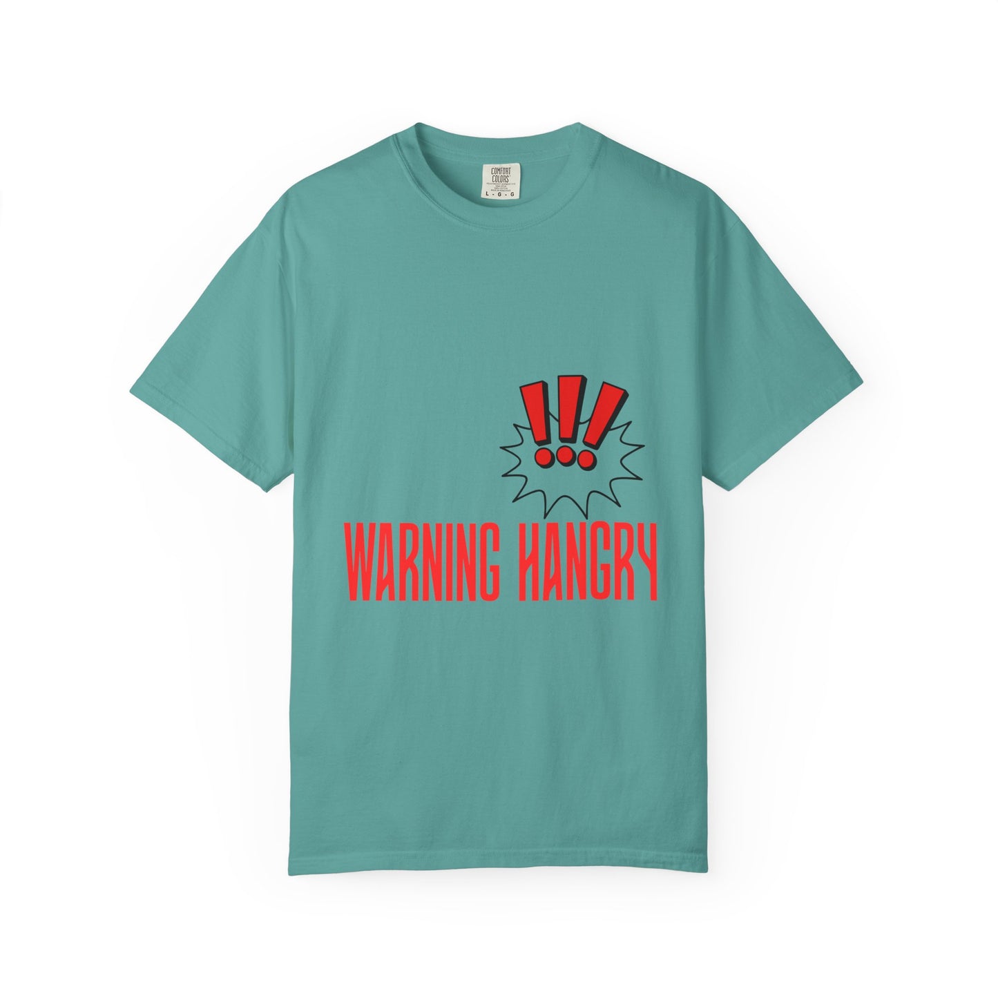 Warning Hangry T-Shirt — Funny Graphic Tee with Exclamation Design