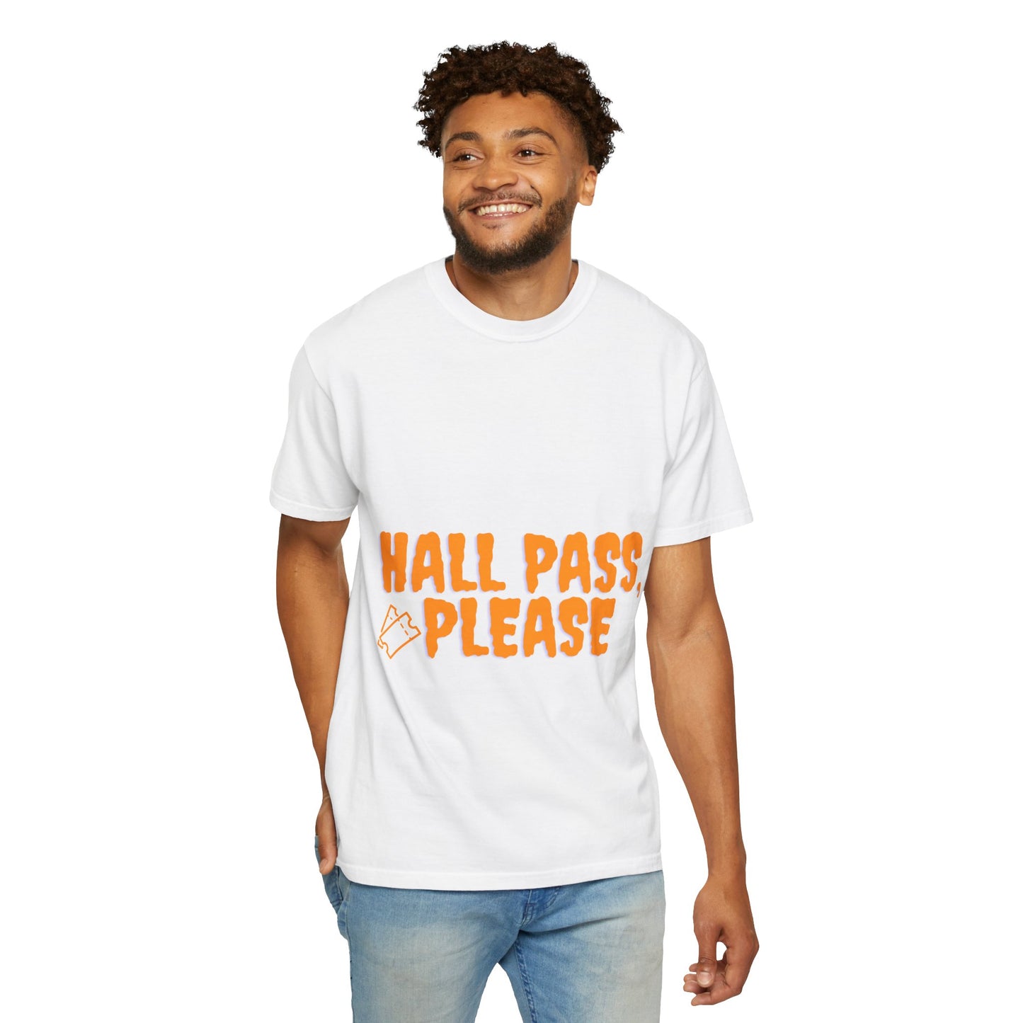 Hall Pass, Please T-Shirt — Funny School Hallpass Graphic Tee