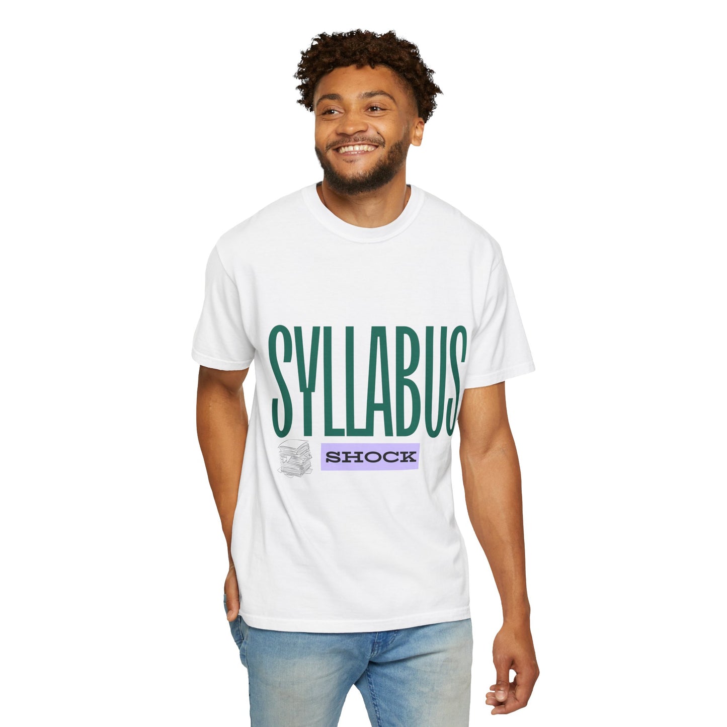 Syllabus Shock T-Shirt — Funny College Syllabus Tee for Students & Professors