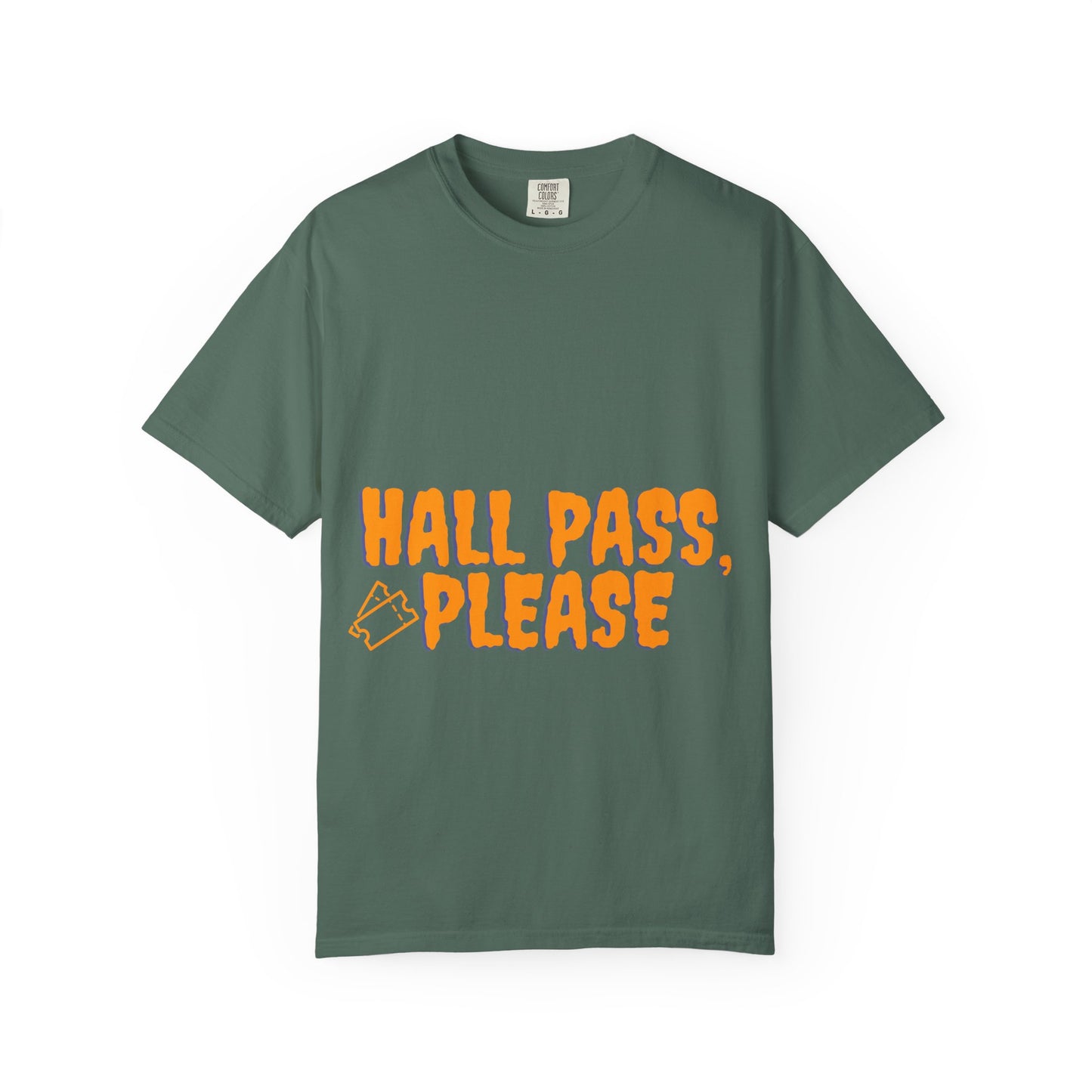 Hall Pass, Please T-Shirt — Funny School Hallpass Graphic Tee