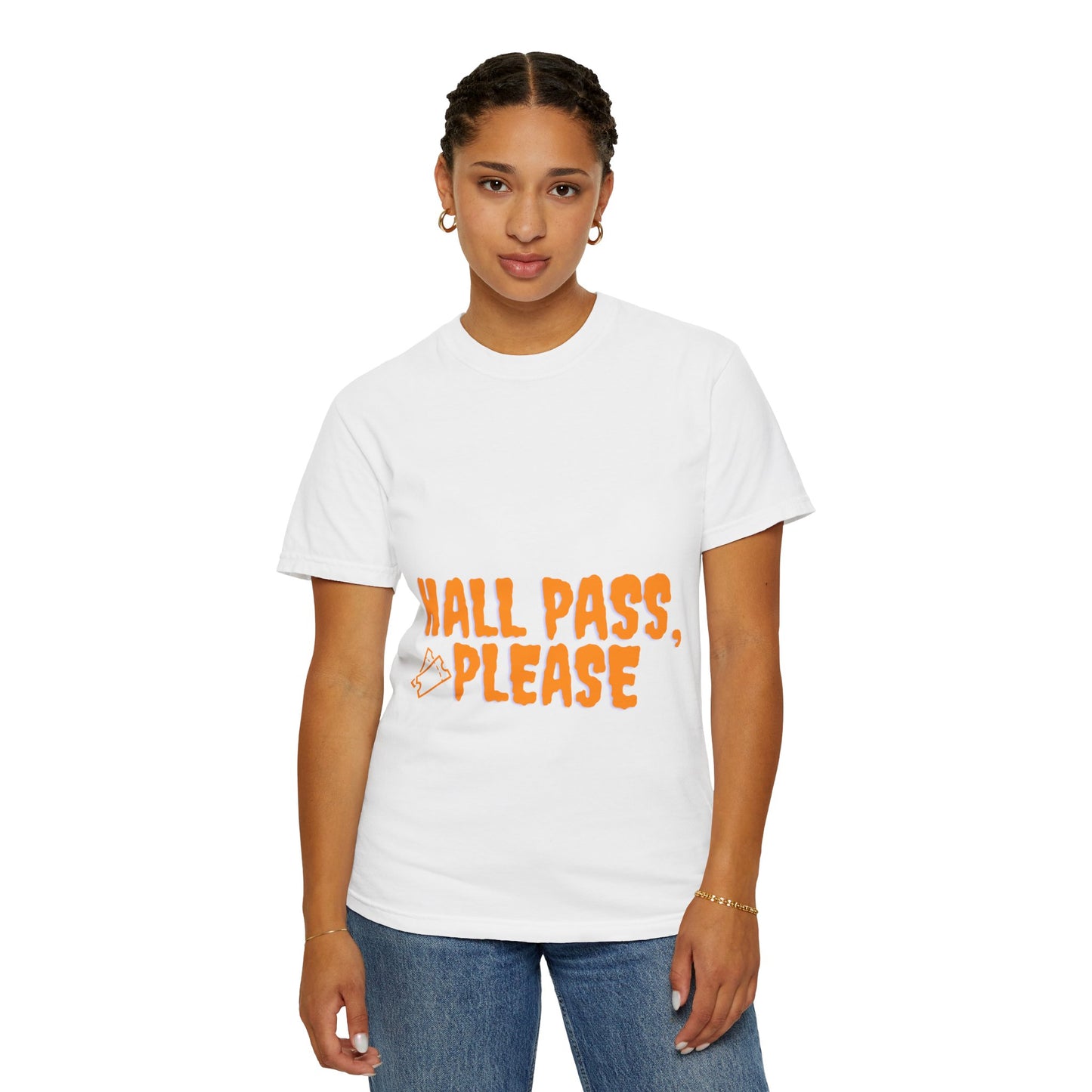 Hall Pass, Please T-Shirt — Funny School Hallpass Graphic Tee