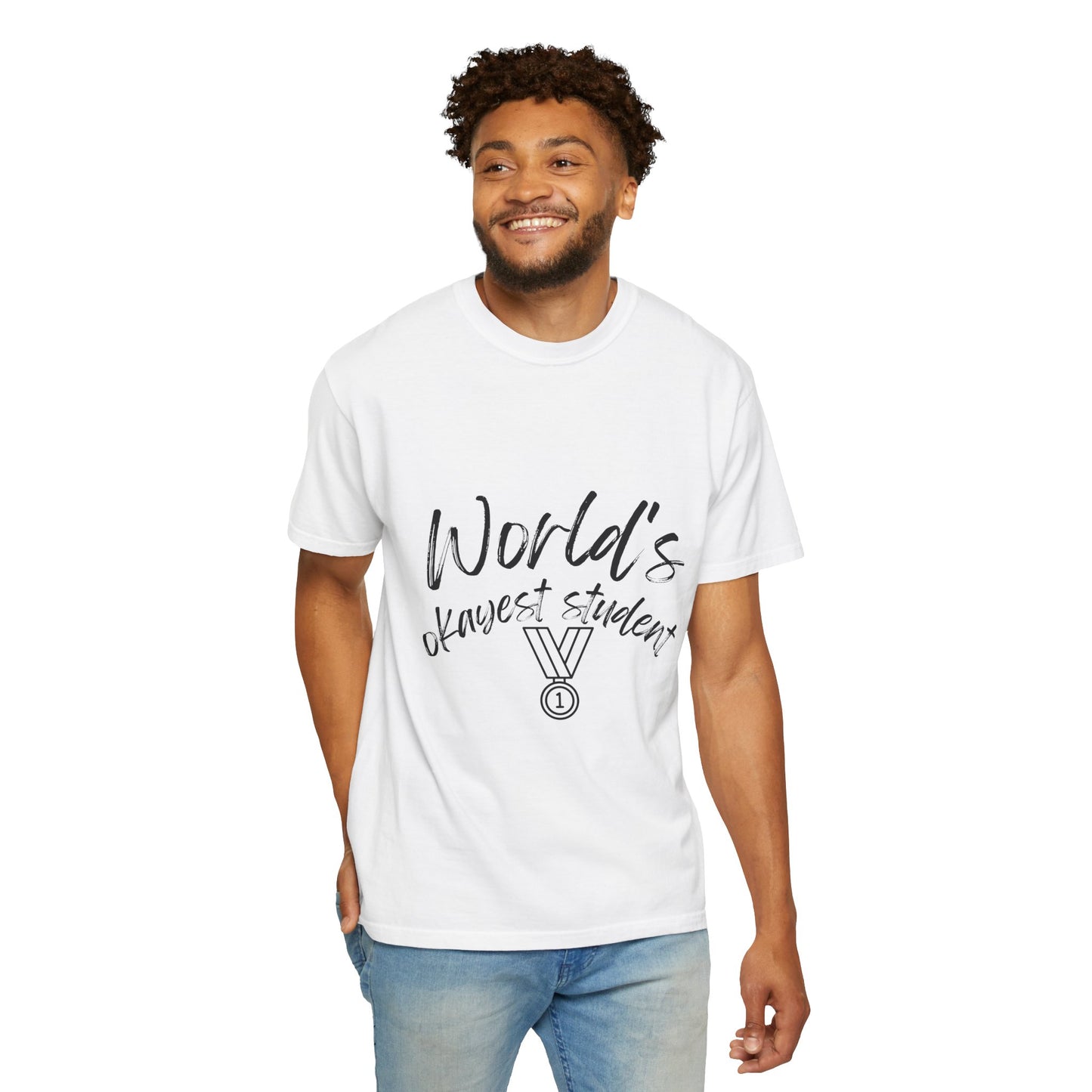 World's Okayest Student T-Shirt — Funny Student Award Tee