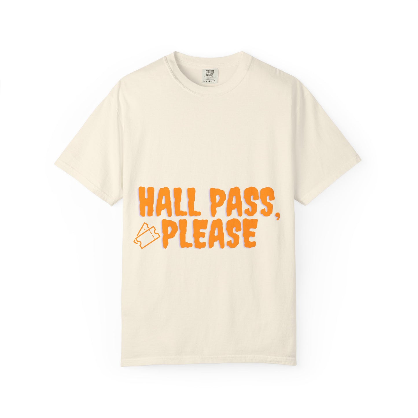 Hall Pass, Please T-Shirt — Funny School Hallpass Graphic Tee