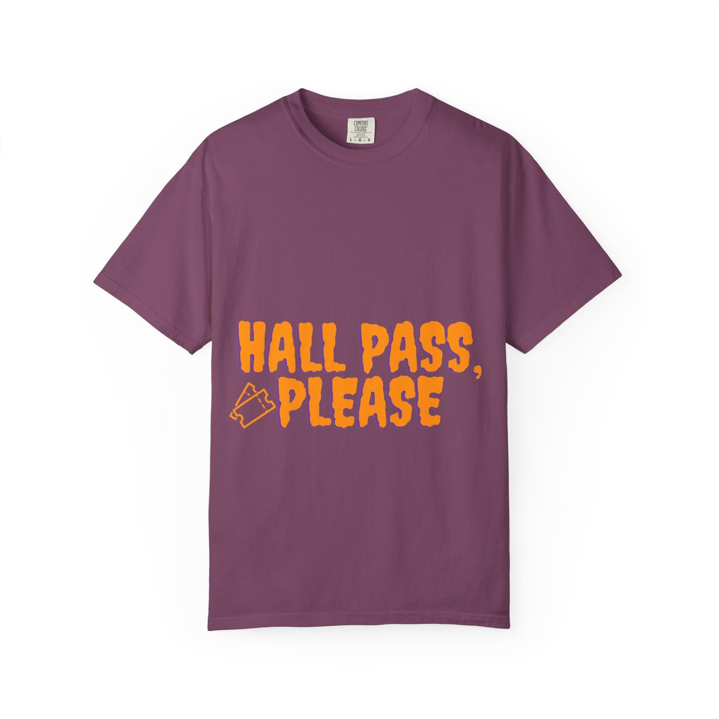 Hall Pass, Please T-Shirt — Funny School Hallpass Graphic Tee