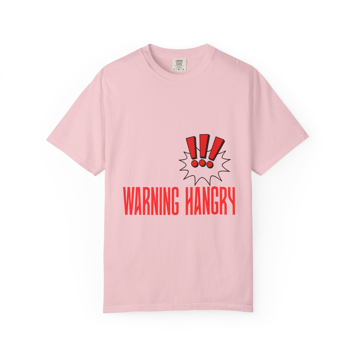 Warning Hangry T-Shirt — Funny Graphic Tee with Exclamation Design
