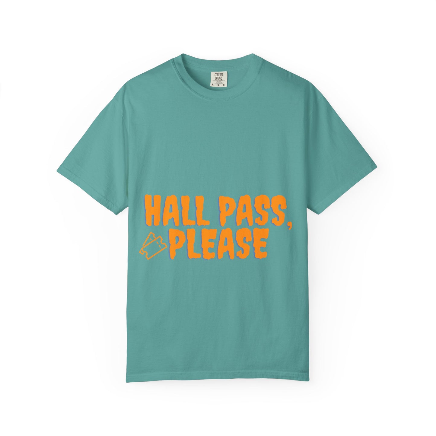 Hall Pass, Please T-Shirt — Funny School Hallpass Graphic Tee