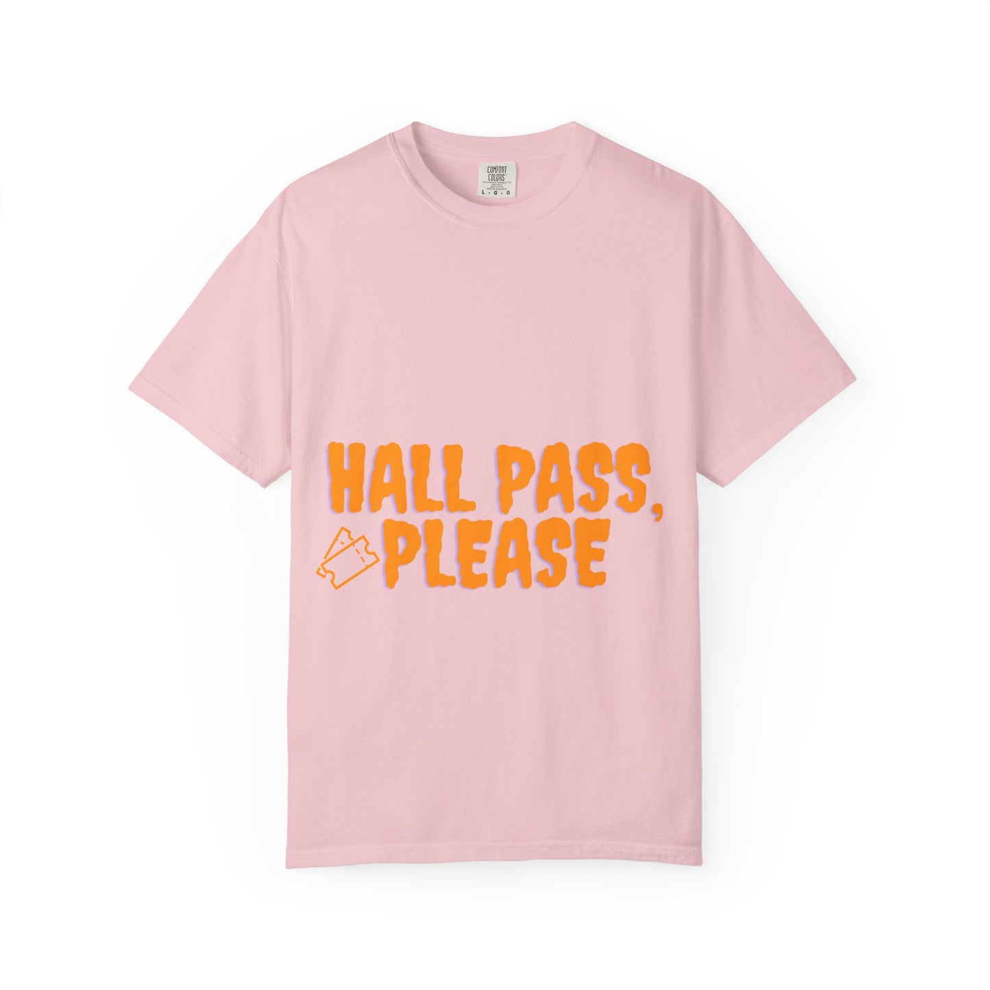Hall Pass, Please T-Shirt — Funny School Hallpass Graphic Tee