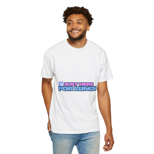T-Shirt — "Just Here for Lunch" Retro Graphic Tee