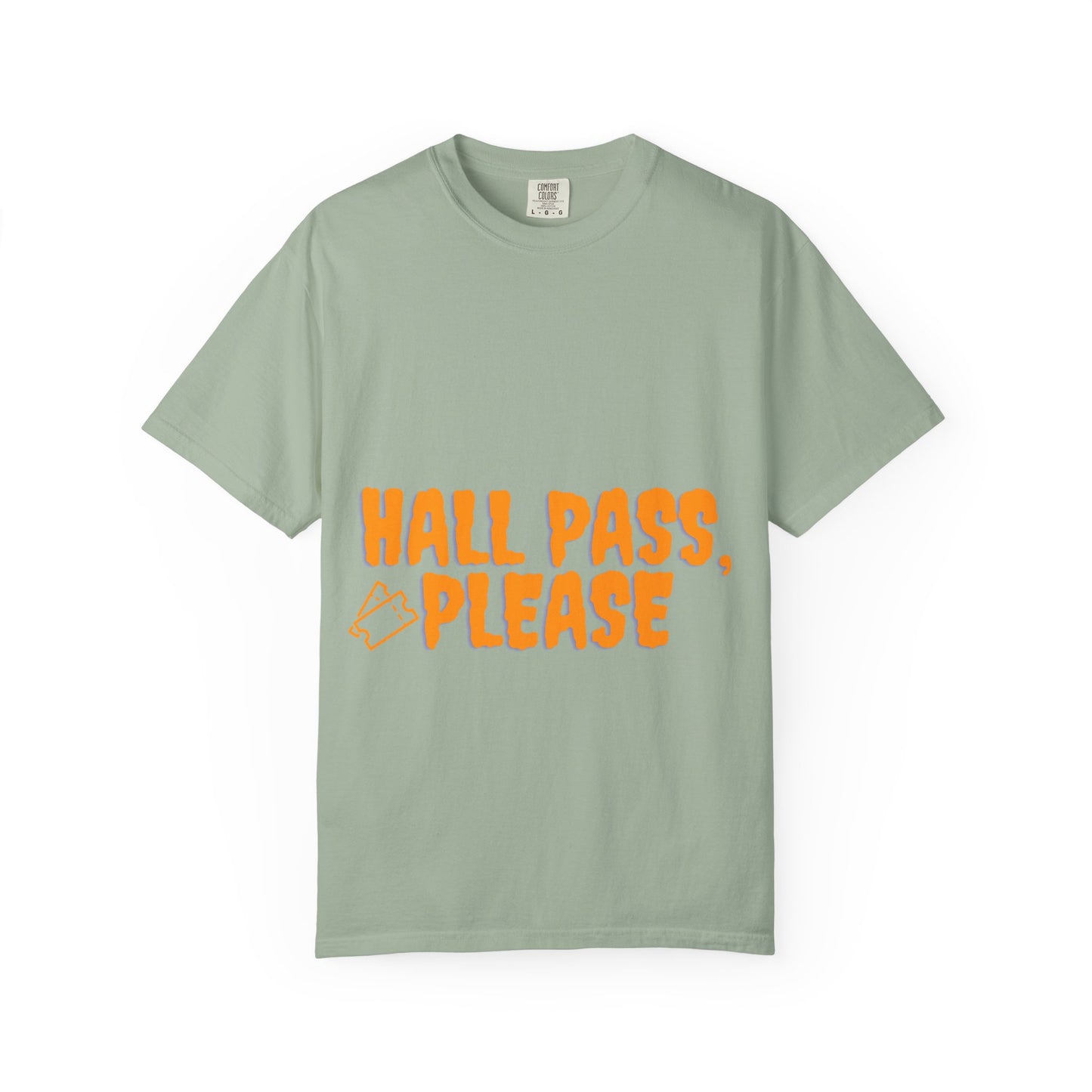 Hall Pass, Please T-Shirt — Funny School Hallpass Graphic Tee