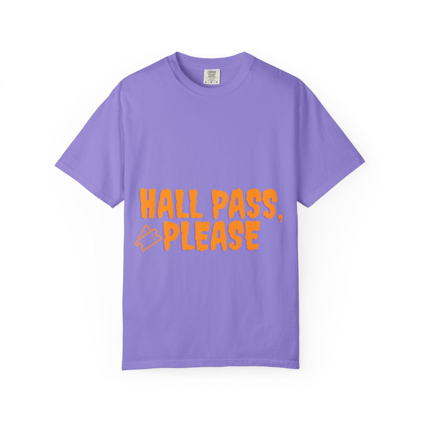 Hall Pass, Please T-Shirt — Funny School Hallpass Graphic Tee