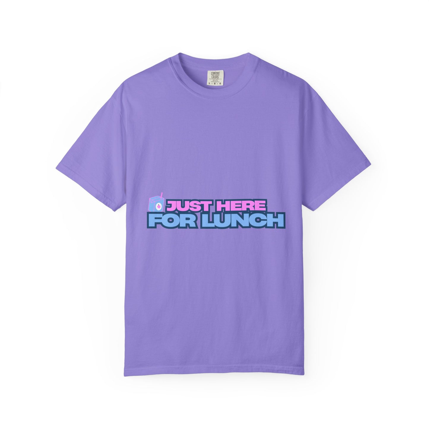 T-Shirt — "Just Here for Lunch" Retro Graphic Tee